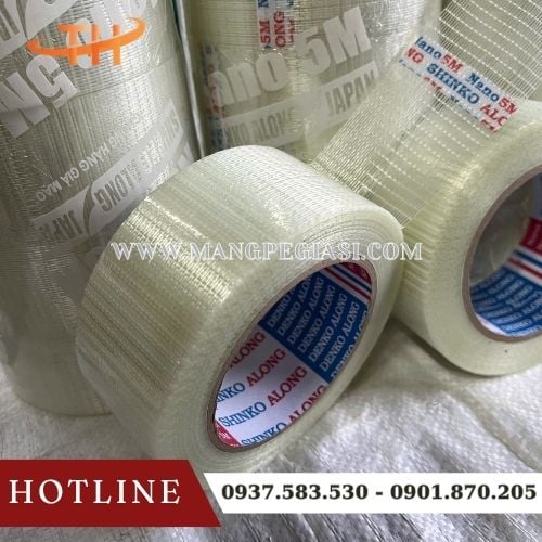 Băng keo sợi thuỷ tinh gia cường siêu chịu lực Băng keo sợi thuỷ tinh gia cường siêu chịu lực