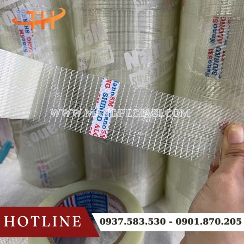 Băng keo sợi thuỷ tinh loại 2 sợi Băng keo sợi thuỷ tinh loại 2 sợi