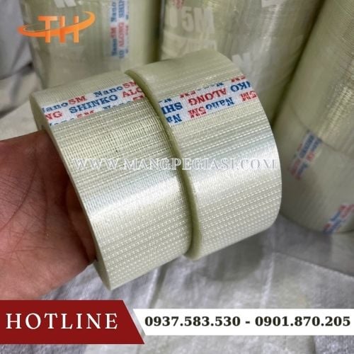 Băng keo sợi thuỷ tinh siêu bền siêu dính Băng keo sợi thuỷ tinh siêu bền siêu dính