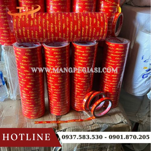 Băng keo Tết in chữ chúc mừng năm mới Băng keo Tết in chữ chúc mừng năm mới