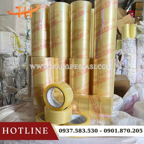 Băng keo trong 120y dán thùng giá sỉ Băng keo trong 120y dán thùng giá sỉ