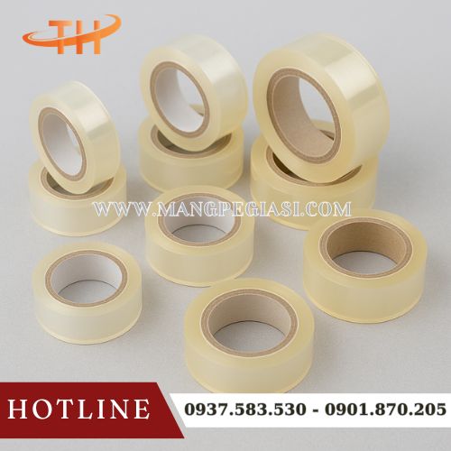 Băng keo trong cuộn nhỏ 1f2, 1f8 bền bỉ Băng keo trong cuộn nhỏ 1f2, 1f8 bền bỉ