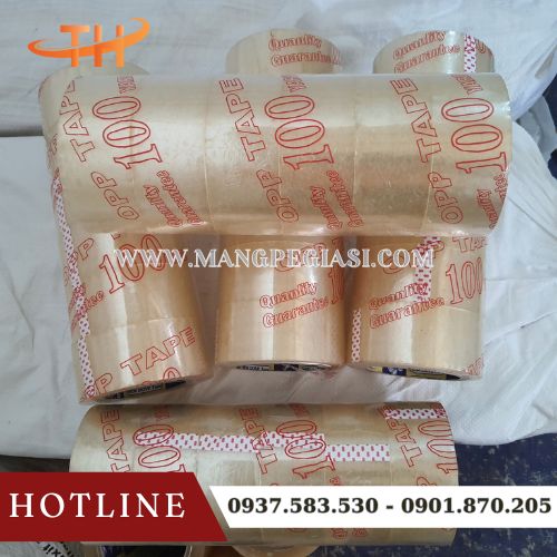 Băng keo trong dán thùng 4F8 100 yard Băng keo trong dán thùng 4F8 100 yard