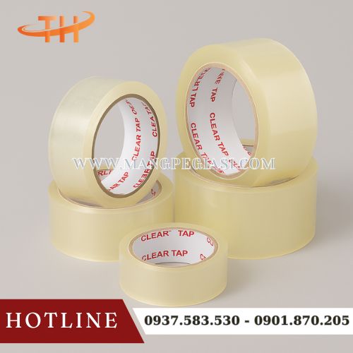 Băng keo trong dán thùng bền đẹp Băng keo trong dán thùng bền đẹp