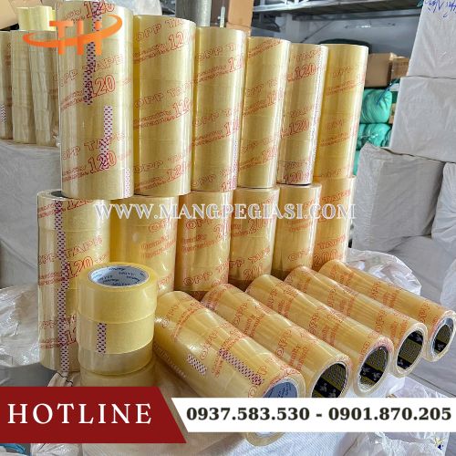 Băng keo trong dán thùng carton Băng keo trong dán thùng carton