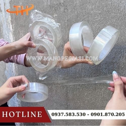 Băng dính 2 mặt trong suốt đa năng Băng dính 2 mặt trong suốt đa năng
