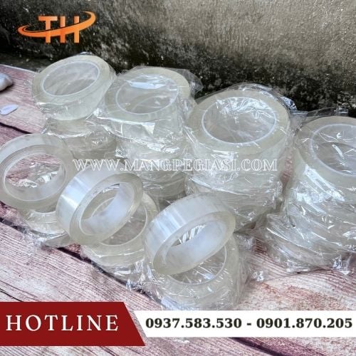 Băng keo 2 mặt trong suốt dán siêu dính Băng keo 2 mặt trong suốt dán siêu dính