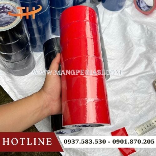 Băng keo vải đỏ dùng dán vá bao bạt Băng keo vải đỏ dùng dán vá bao bạt