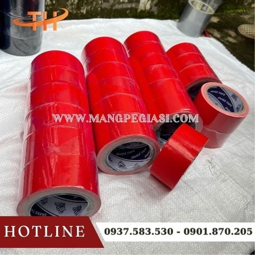 Băng keo vải màu đỏ bền đẹp giá sỉ Băng keo vải màu đỏ bền đẹp giá sỉ