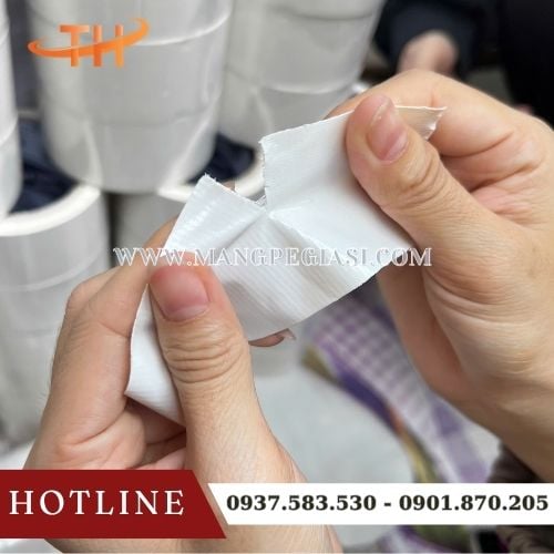 Băng keo vải trắng chịu lực cao, bền bỉ, siêu dính, dễ xé bằng tay Băng keo vải trắng chịu lực cao, bền bỉ, siêu dính, dễ xé bằng tay