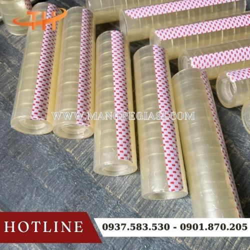 Băng keo văn phòng phẩm OPP bền dai bám dính tốt Băng keo văn phòng phẩm OPP bền dai bám dính tốt