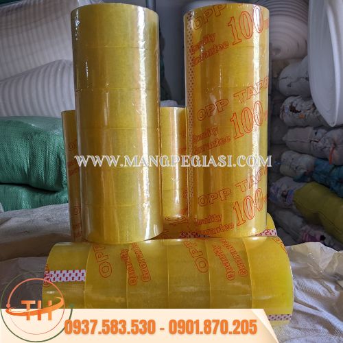 Băng keo vàng chanh dùng đóng hàng Băng keo vàng chanh dùng đóng hàng