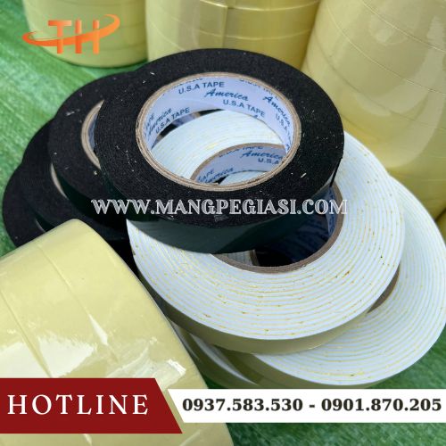 Băng keo xốp trắng và xốp đen Băng keo xốp trắng và xốp đen