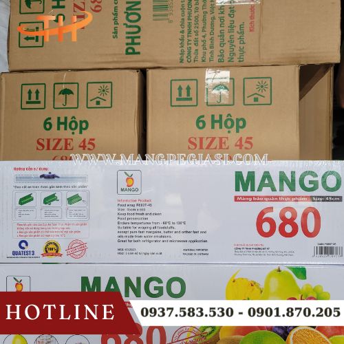 Bọc thực phẩm Mango 680 an toàn bền dẻo Bọc thực phẩm Mango 680 an toàn bền dẻo