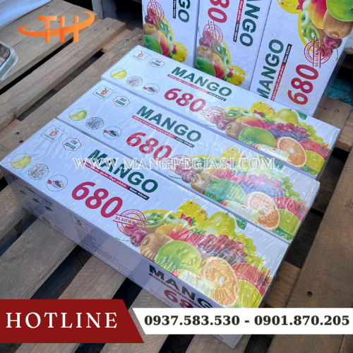 Bọc thực phẩm Mango 680 cuộn lớn cho hàng quán Bọc thực phẩm Mango 680 cuộn lớn cho hàng quán