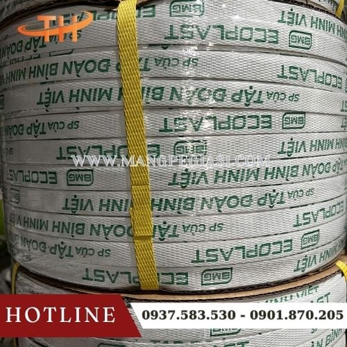 Dây đai PP in logo theo yêu cầu Dây đai PP in logo theo yêu cầu