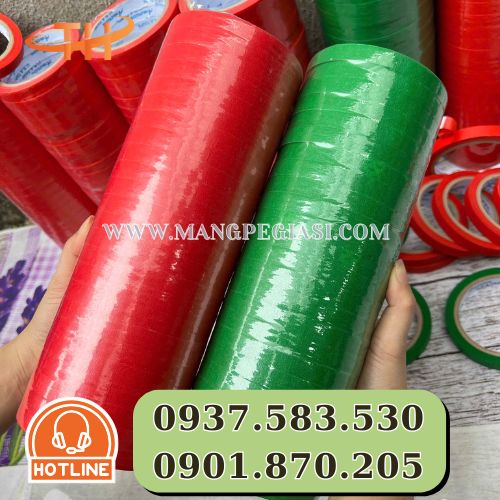 Cuộn băng dính giấy màu 1F2 Cuộn băng dính giấy màu 1F2