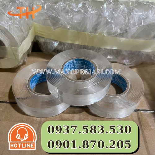 Cuộn băng dính trong suốt 2 mặt siêu dính Cuộn băng dính trong suốt 2 mặt siêu dính