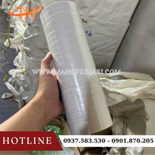Cuộn băng keo 2 mặt trắng trong 1F4 24 cuộn 1 cây Cuộn băng keo 2 mặt trắng trong 1F4 24 cuộn 1 cây