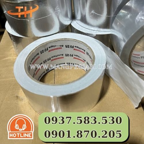 Cuộn băng keo nhôm bạc chất lượng khổ 4F8 Cuộn băng keo nhôm bạc chất lượng khổ 4F8