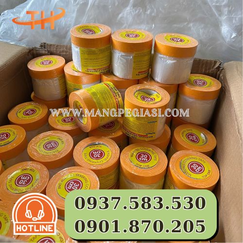 Cuộn băng keo ni lông che sơn chất lượng Cuộn băng keo ni lông che sơn chất lượng