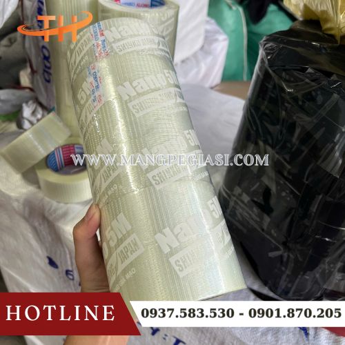 Cuộn băng keo sợi thuỷ tinh đóng gói hàng nặng Cuộn băng keo sợi thuỷ tinh đóng gói hàng nặng