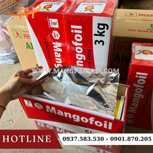 Cuộn giấy bạc nướng Mangofoil chịu nhiệt cao giữ trọn hương vị của thực phẩm Cuộn giấy bạc nướng Mangofoil chịu nhiệt cao giữ trọn hương vị của thực phẩm