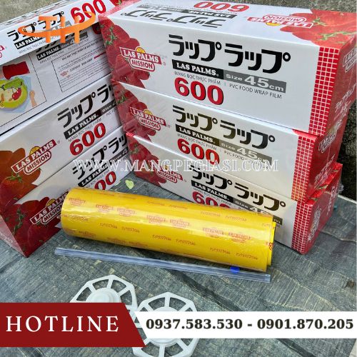 Cuộn màng bọc Las Palms 600 siêu dính chịu nhiệt cao Cuộn màng bọc Las Palms 600 siêu dính chịu nhiệt cao