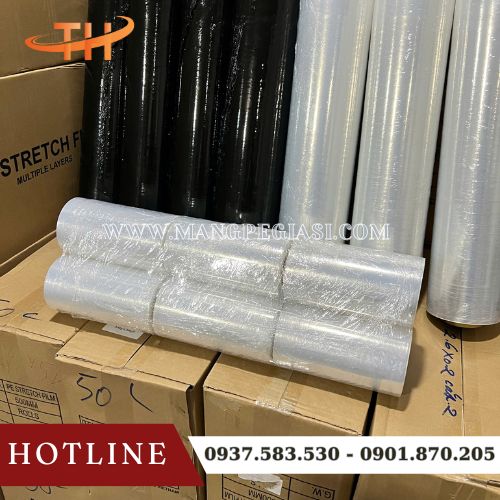 Cuộn màng PE khổ nhỏ quấn tay tiện lợi Cuộn màng PE khổ nhỏ quấn tay tiện lợi