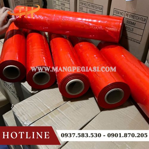 Cuộn màng PE màu đỏ 50cm chất lượng Cuộn màng PE màu đỏ 50cm chất lượng