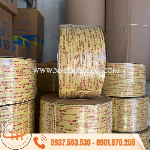 Dây đai PP in logo, in chữ đóng hàng pallet chắc chắn Dây đai PP in logo, in chữ đóng hàng pallet chắc chắn