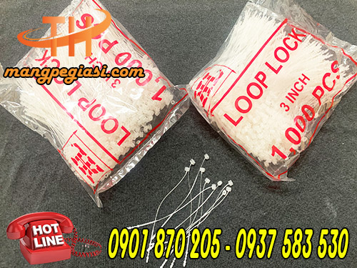 Bịch 1000 sợi đạn xỏ nhựa 3 inch đầu tròn