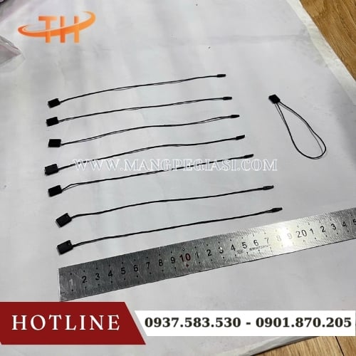 Đan xỏ nhựa đen 20cm Đan xỏ nhựa đen 20cm