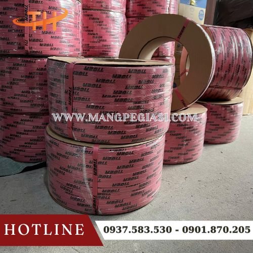 Dây đai nhựa PP in logo theo yêu cầu Dây đai nhựa PP in logo theo yêu cầu