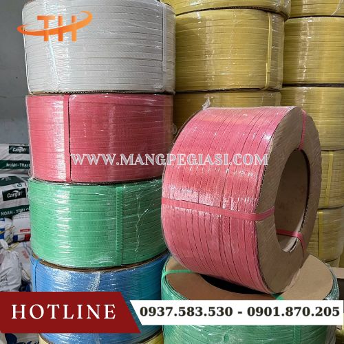 Dây đai PP đa dạng màu sắc kích thước Dây đai PP đa dạng màu sắc kích thước