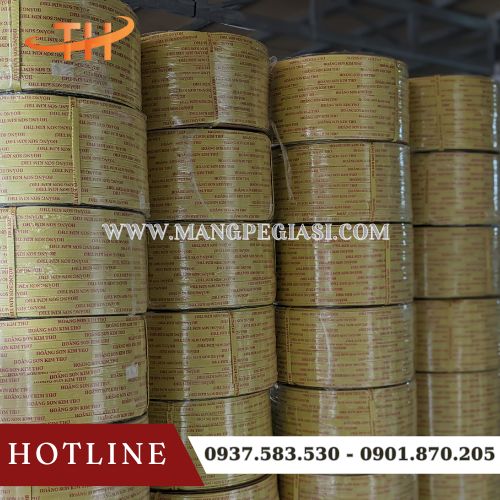 Dây đai PP in logo bền chắc Dây đai PP in logo bền chắc