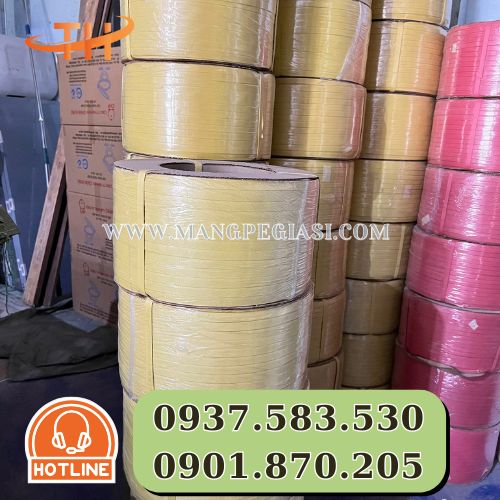 Dây đai PP màu vàng Dây đai PP màu vàng