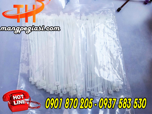 Dây rút nhựa trắng kt 3 x 100mm