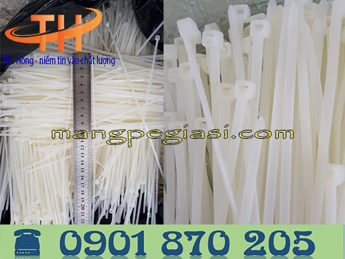 Dây rút nhựa trắng 4mm * 2 tấc rưỡi