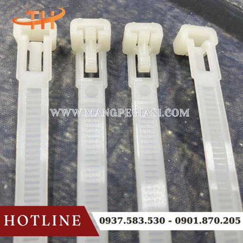 Dây rút nhựa 300mm tháo mở được Dây rút nhựa 300mm tháo mở được