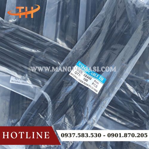 Dây rút nhựa 400mm cố định vật dụng lớn Dây rút nhựa 400mm cố định vật dụng lớn