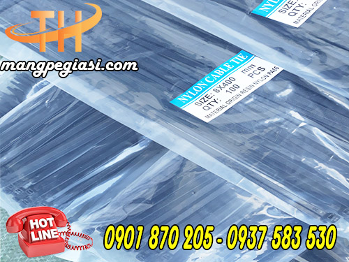 Dây rút nhựa đên kt 8 x 400mm