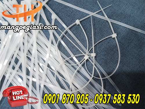 Dây rút nhựa trắng kt 8 x 300mm