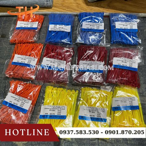 Dây rút nhựa bền đẹp đa dạng màu sắc Dây rút nhựa bền đẹp đa dạng màu sắc