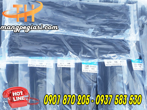 Dây thít nhựa đen kt 5mm x 4 tấc