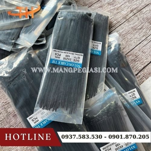 Dây rút nhựa đen đa dụng tiện lợi Dây rút nhựa đen đa dụng tiện lợi