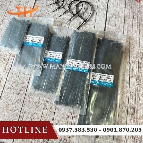 Dây rút nhựa đen đủ kích thước Dây rút nhựa đen đủ kích thước