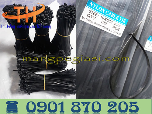 Dây rút nhựa đen 5 tấc