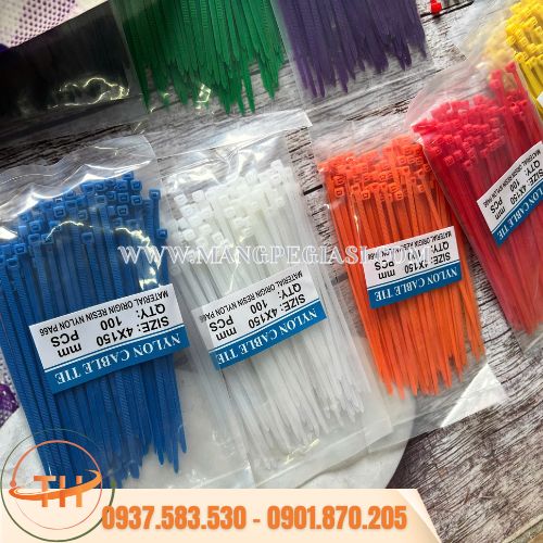 Dây rút nhựa được đóng gói 100 cái/bịch Dây rút nhựa được đóng gói 100 cái/bịch