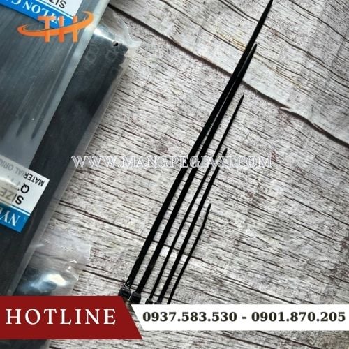 Dây rút nhựa màu đen bền chắc Dây rút nhựa màu đen bền chắc